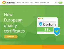 Tablet Screenshot of partner.hostpro.ua